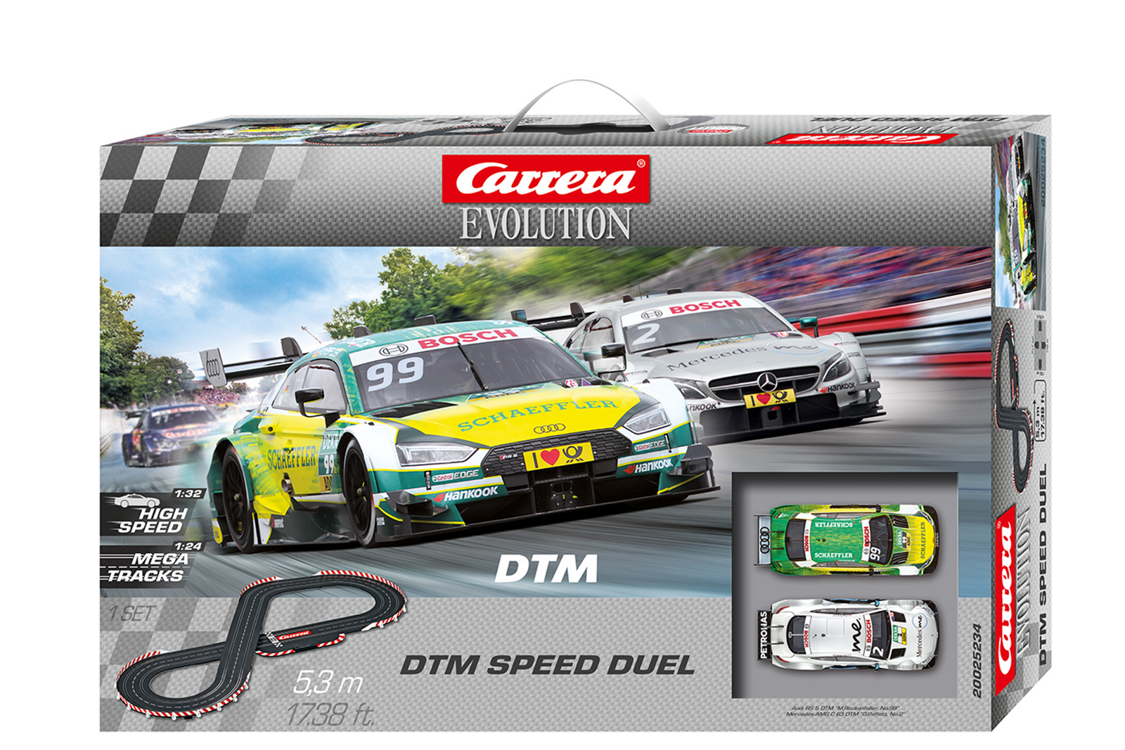 Carrera Evolution, Start-Set 'DTM Forever' 20025239 - - Fachgeschäft für Autorennbahnen Zubehör